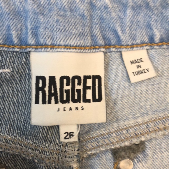 THE RAGGED PRIEST Mom Jeans in Patchwork Denim Women's 26 - Picture 5 of 10